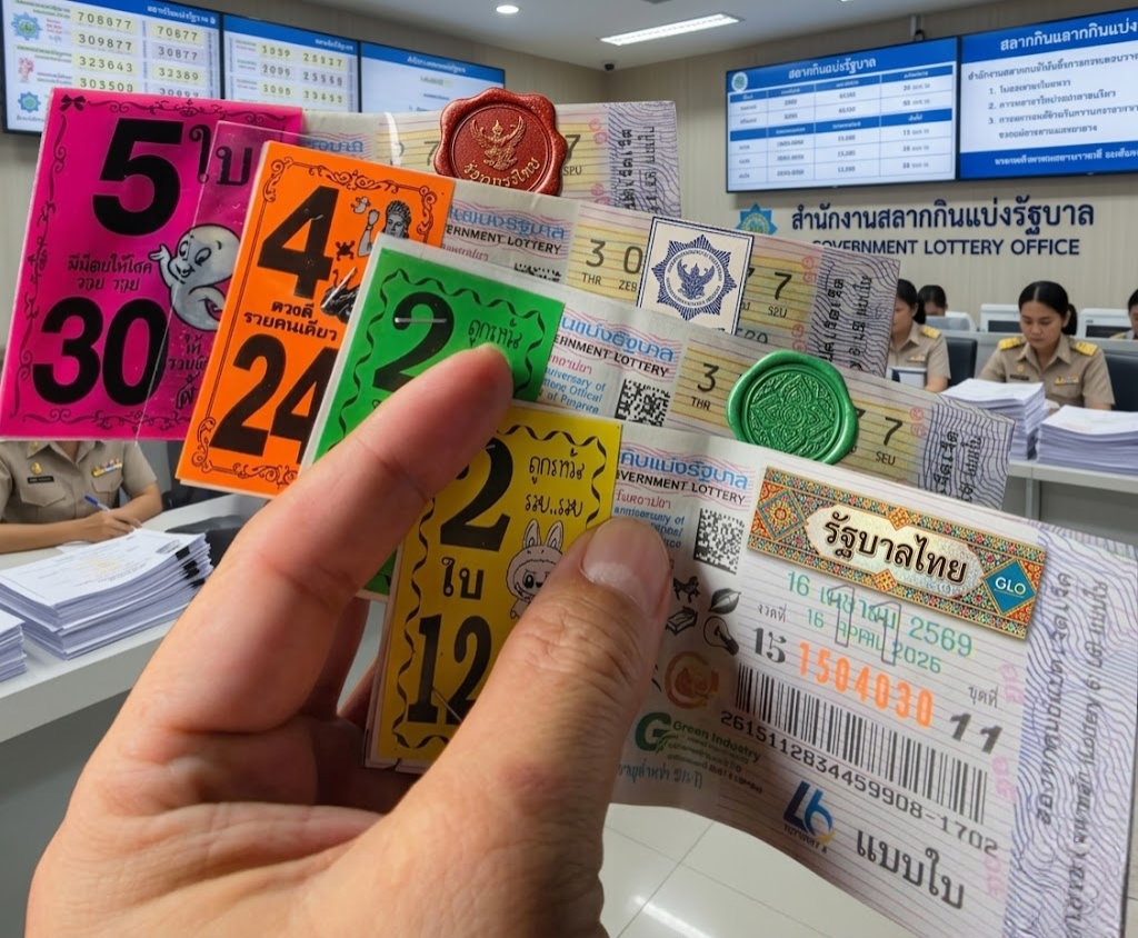 Official Thai Lottery tickets at GLO
